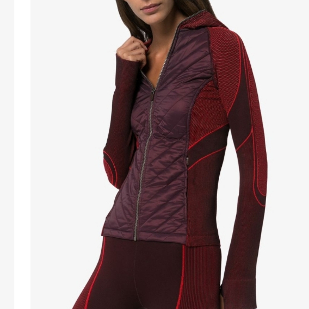 Sweaty Betty Speedy Seamless Running Jacket Burgandy Size Small